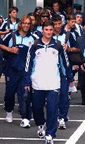 (1) Argentine squad arrives in Japan